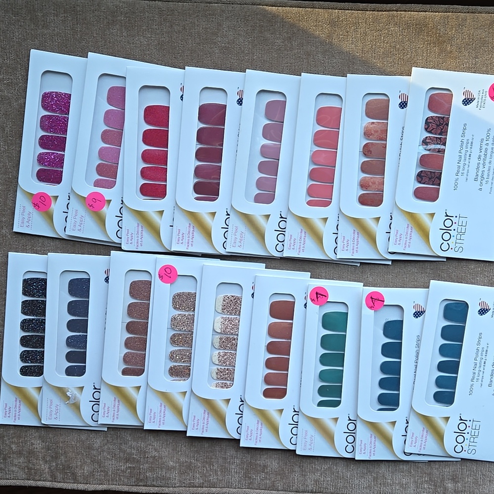 Color Street Nail Strips, 17 Packs